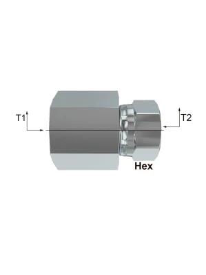 HEMBRA NPT - HEMBRA GIRATORIA NPT ( H60SG )