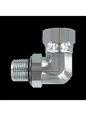 MACHO SAE - HEMBRA GIRATORIA NPT A 90° ( H60UB )