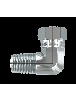 MACHO NPT - HEMBRA GIRATORIA NPT A 90° ( H60UA )