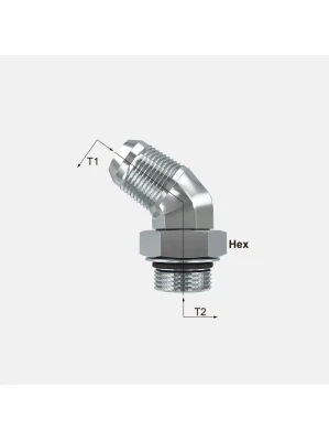 MACHO JIC -MACHO SAE CON ORING A 45° ( H854-FSO )