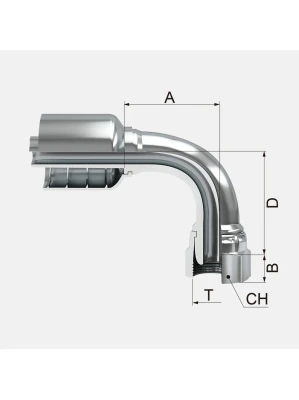 HEMBRA GIRATORIA A 90° BSP ( FJBPF90T )