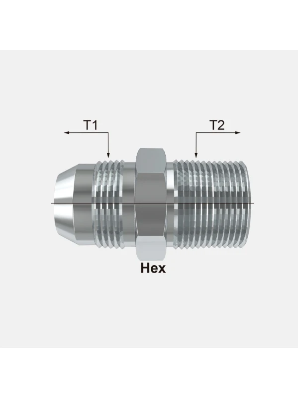 ADAPTADOR MACHO JIS-MACHO NPT RECTO ( H748-FS )